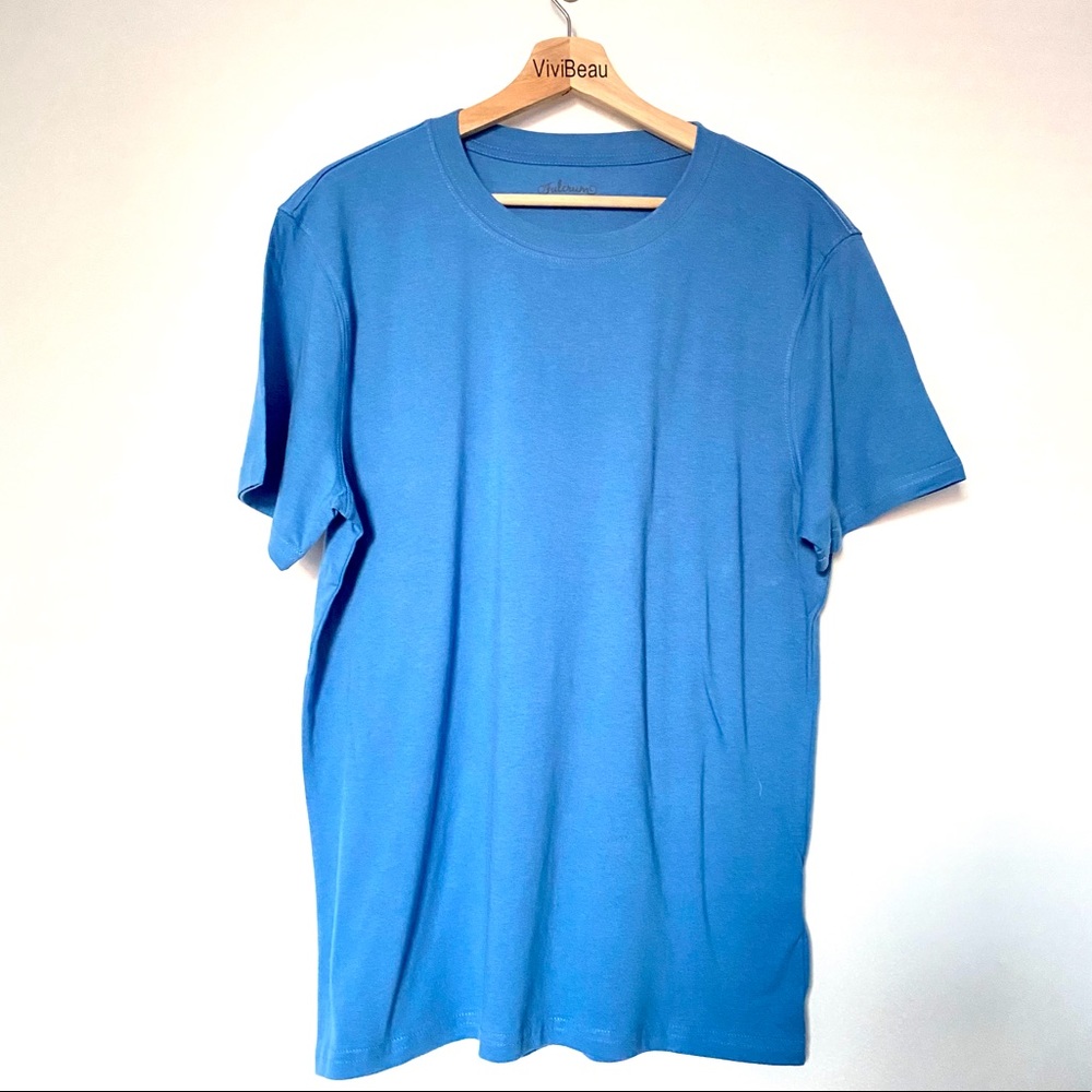 New FULCRUM Blue Crewneck S/S T-shirt NWT Tee